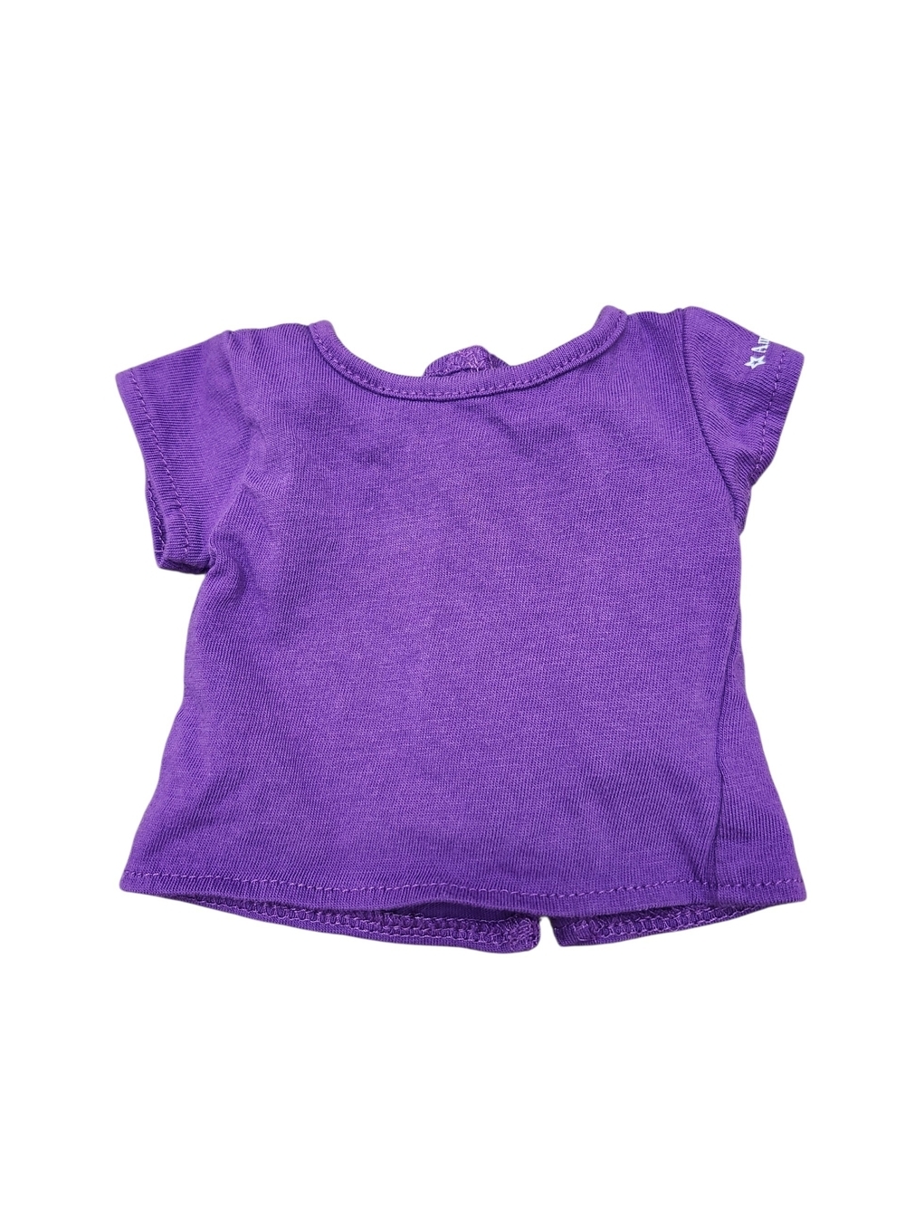 American Girl 18 Inch Doll Clothes - Purple Short Sleeve Tee